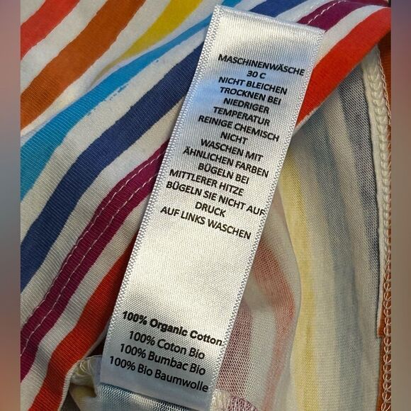 KidIO Sunshine Rainbow Appliqué Striped Dress baby girls 18-24 months NWT - Picture 5 of 16